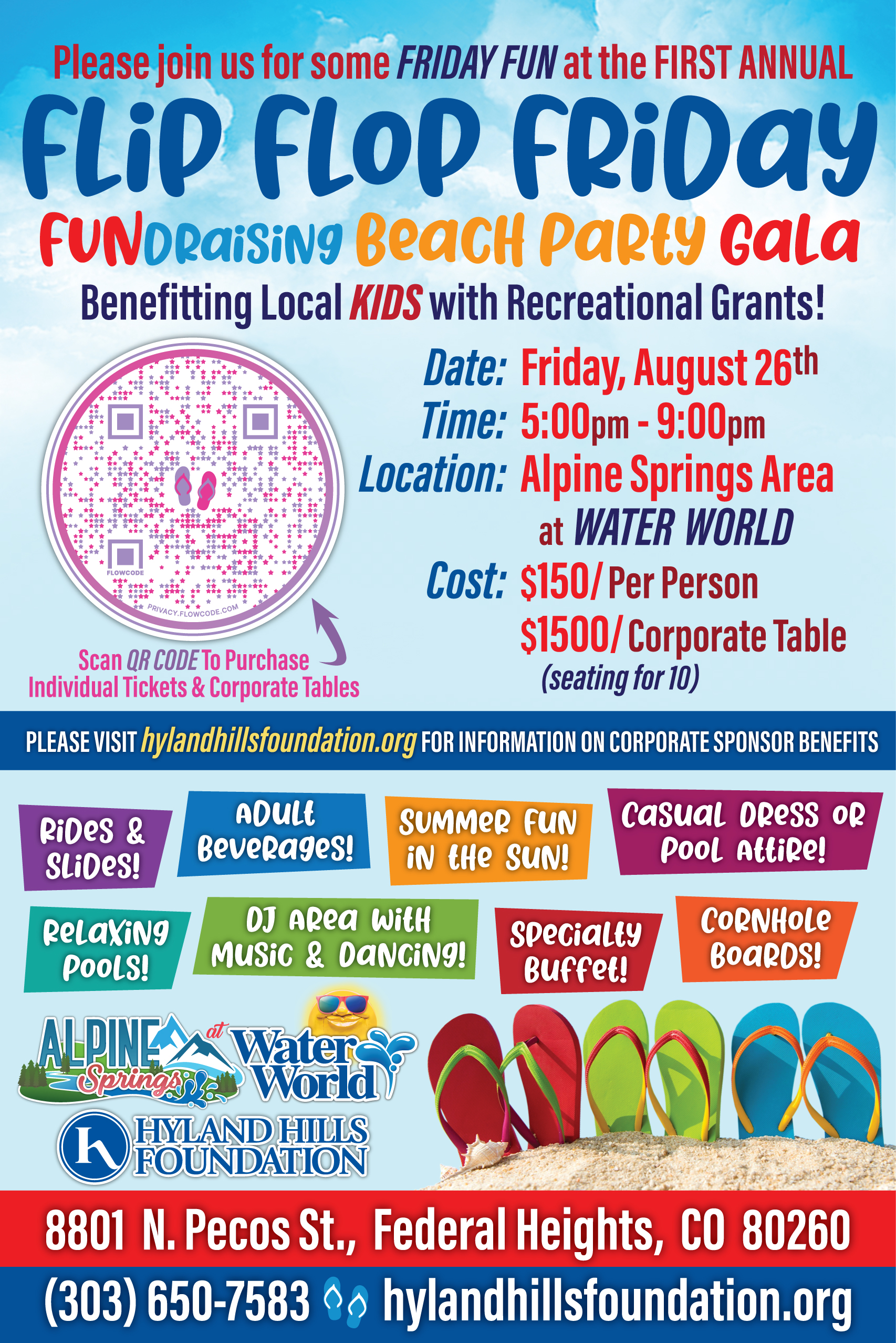 First Annual Flip Flop Friday Beach Party Gala - Hills Park & District
